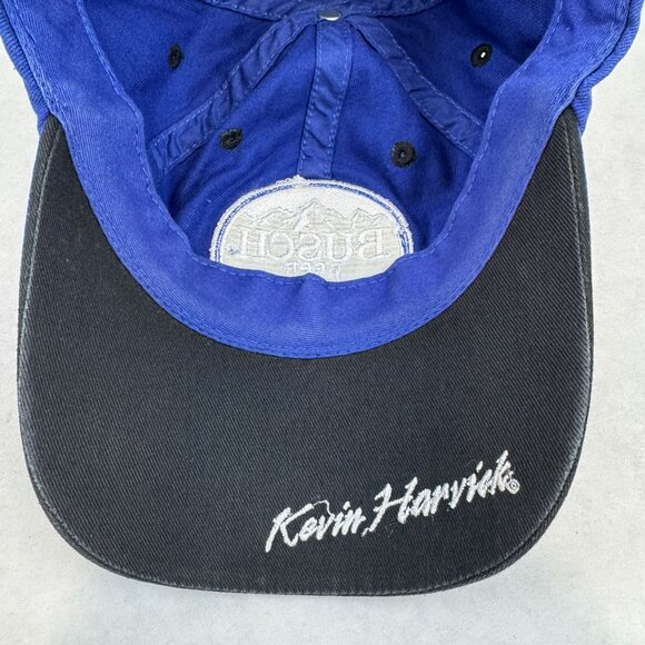 Busch Beer NASCAR Stewart-Haas Racing Hat Kevin Harvick #4 Blue Adjustable Cap - Picture 8 of 9